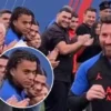 GUESS WHO'S MBAP Fans spot Mbappe’s brother Ethan giving Messi ‘death stare’ as he receives guard of honour from PSG team-mates