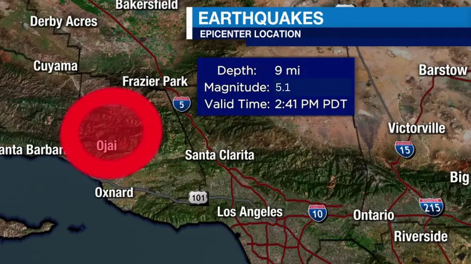 earthquake, magnitude-5.1, Ventura County, Southern California, seismic activity, tectonic plates, preparedness, US Geological Survey, resilience