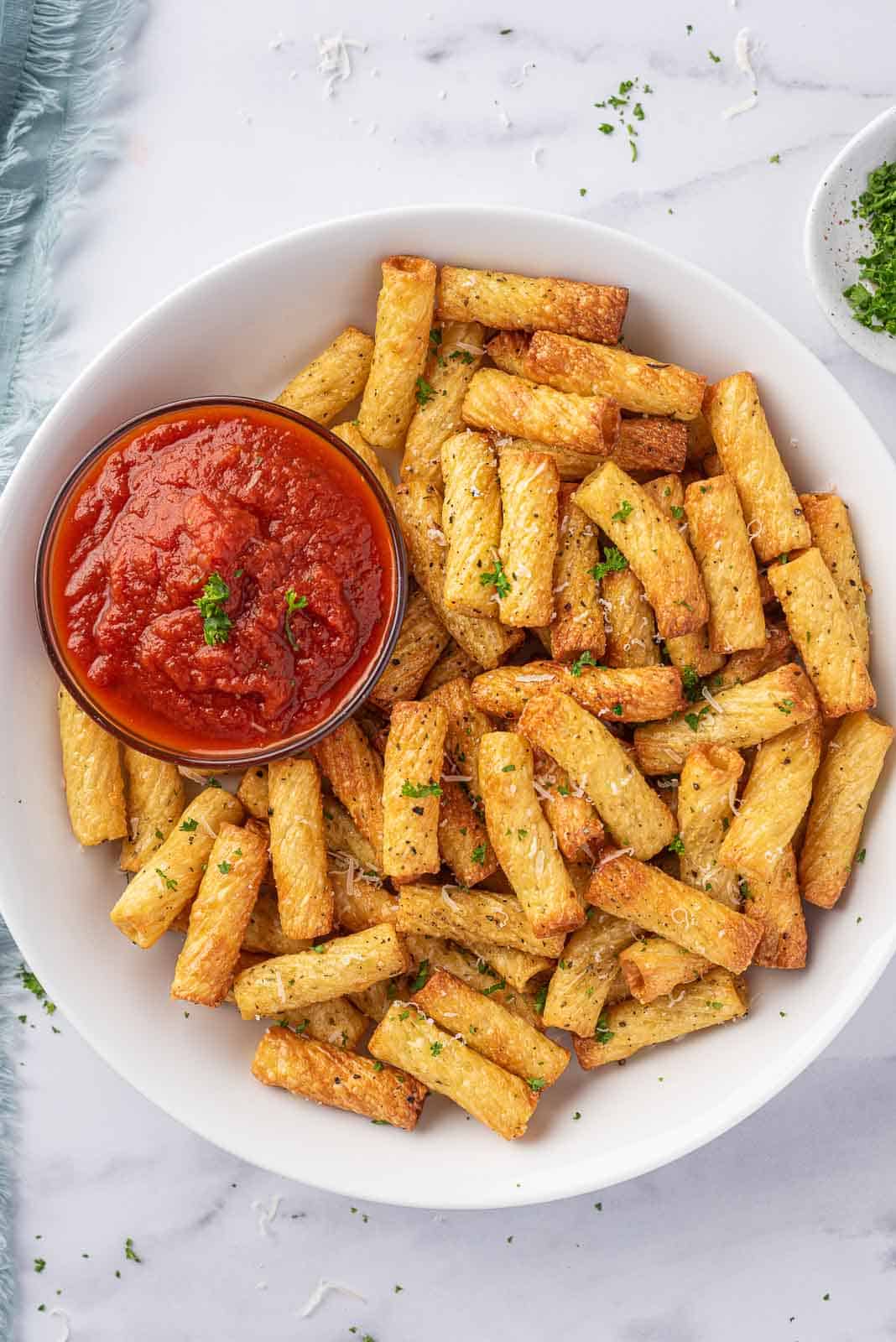 Air Fryer Pasta Chips Recipe