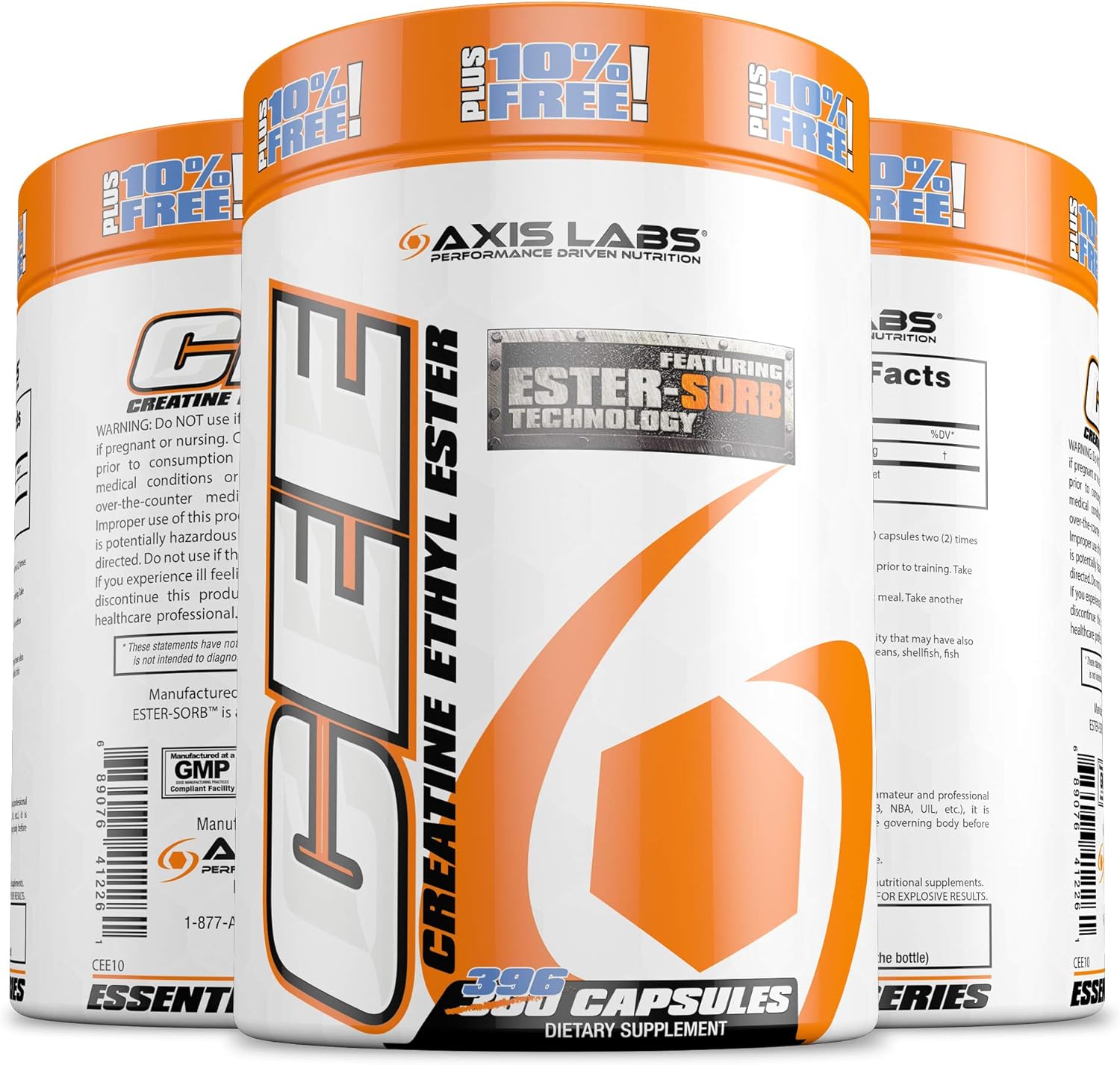 Axis Labs Creatine Ethyl Ester Capsules 396 Count