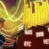 BNB VET RNDR and KAS are showing bullish signals as Bitcoin bulls strive to maintain the 52000 level