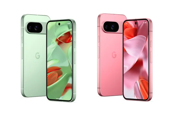 pixel 9 product green and pink