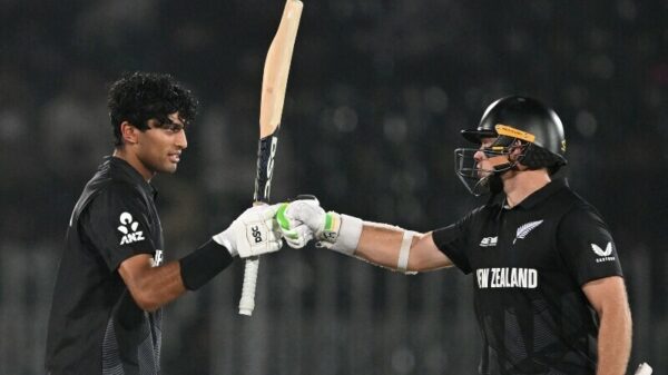 Ravindras century propels NZ to Champions Trophy semifinals eliminating host Pakistan
