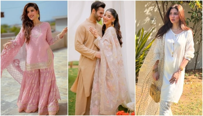Pastel perfection Pakistani celebs opt for soft hues on Eid ul Fitr 2025